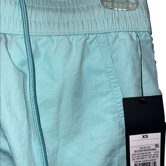 Seafoam Green Drawstring Shorts, Size XS - Picture 3 of 8